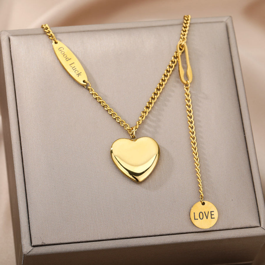 Multilayer Heart & Moon Star Choker Necklace